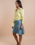 Denim Midi skirt - Light blue