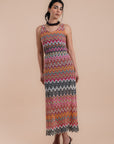zigzag crochet dress