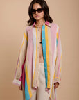 Stripes pink & white shirt