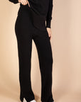 Black Knit Pants