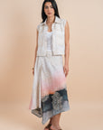 Grading white/pink skirt embro