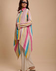 Stripes pink & white shirt
