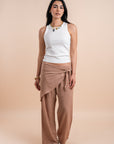 Scarf pants - dusty pink