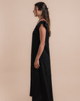 Puff Sleeve Dress - Black