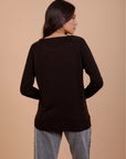 Basic knitwear Top - Black