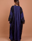 Satin & Lace Indigo Kimono