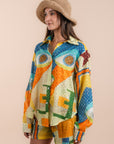 Abstract print shirt