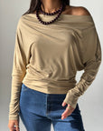 Draped Top - Cafe