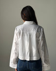 Cropped White Shirt