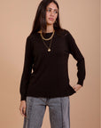 Basic knitwear Top - Black