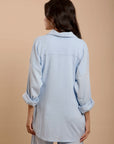 Blue Side sinching Shirt