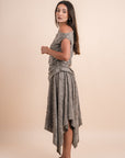 Asymmetric Draped Top - Grey