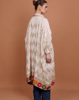 Halo - White coated Kimono + Belt