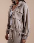 Peach skin beige set