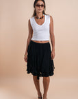 Black Midi skirt
