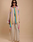 Stripes pink & white shirt