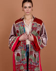 Iconic Red Velvet Kimono