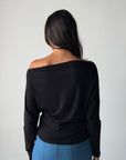 Draped Top - Black