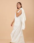 Off-white Linen & Crochet sleeveless dress