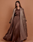 Diva - Brown & Gold kaftan