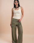 Scarf Pants - olive