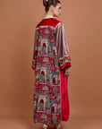 Iconic Red Velvet Kimono