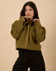 Wool Jacket with Pockets - Match green