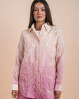 Grading yellow/pink embro shirt