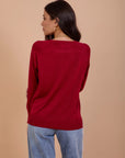 Basic knitwear Top - Burgundy