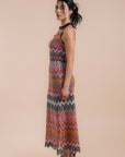 zigzag crochet dress