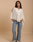 Ruffles Boho off-white shirt