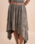 Flowing Midi Skirt - Grey