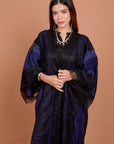 Satin & Lace Indigo Kimono