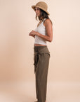 Scarf Pants - café