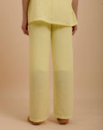 Yellow Linen Loose pants