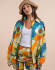 Abstract print shirt