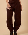 Carrot pants - Burgundy