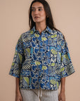 Blue Floral shirt