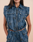 Embellishment shells - Dark Denim Vest