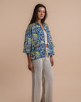 Blue Floral shirt