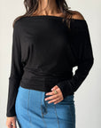 Draped Top - Black