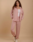 Pink Crushed satin Set (2 pcs)