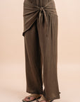 Scarf Pants - café