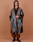 Tribal Blue & gold Kaftan