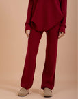 Burgundy Knit Pants