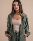 Peach skin olive set
