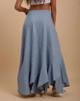 Waves soft Denim Skirt