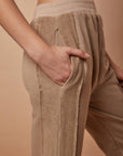 Beige Loose fit Sweatpants