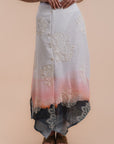 Grading white/pink skirt embro