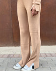 Camel Knit Pants